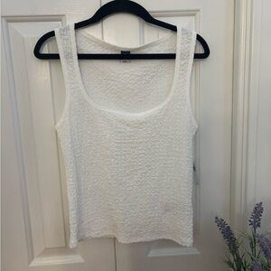 Old Navy White Crinkle Tank